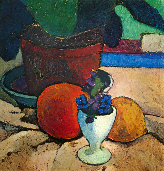 Still Life with lemon orange and tomato by Paula Modersohn Becker by Paula Modersohn-Becker